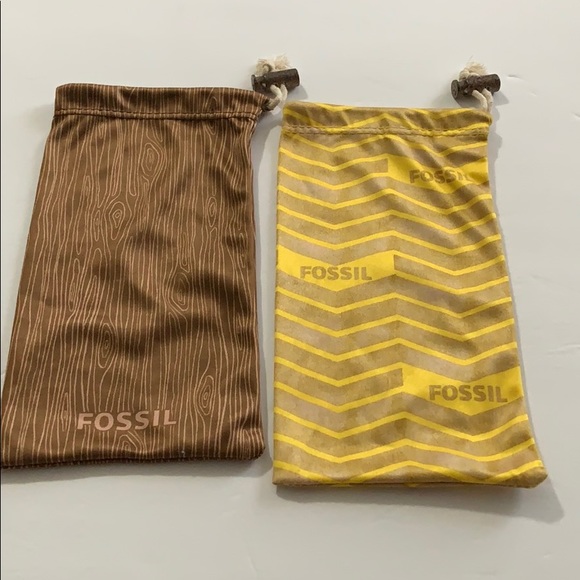 Fossil Eyewear pouch set of 2 NWOT - Picture 1 of 9